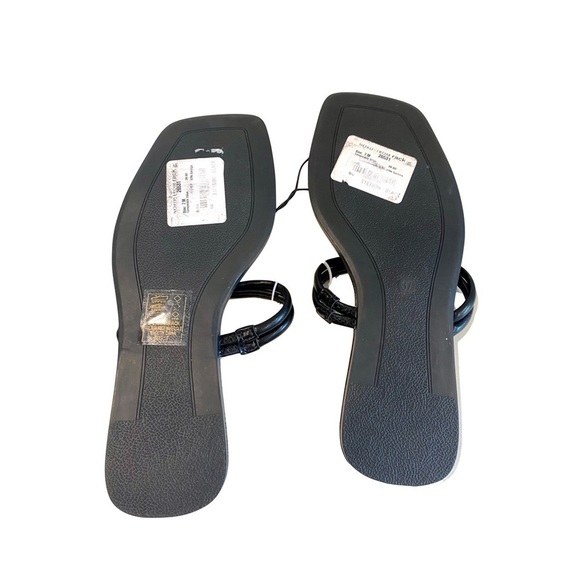 AZALEA WANG Women's Black Stetson Slip On Sandals Size 7 - Picture 2 of 5